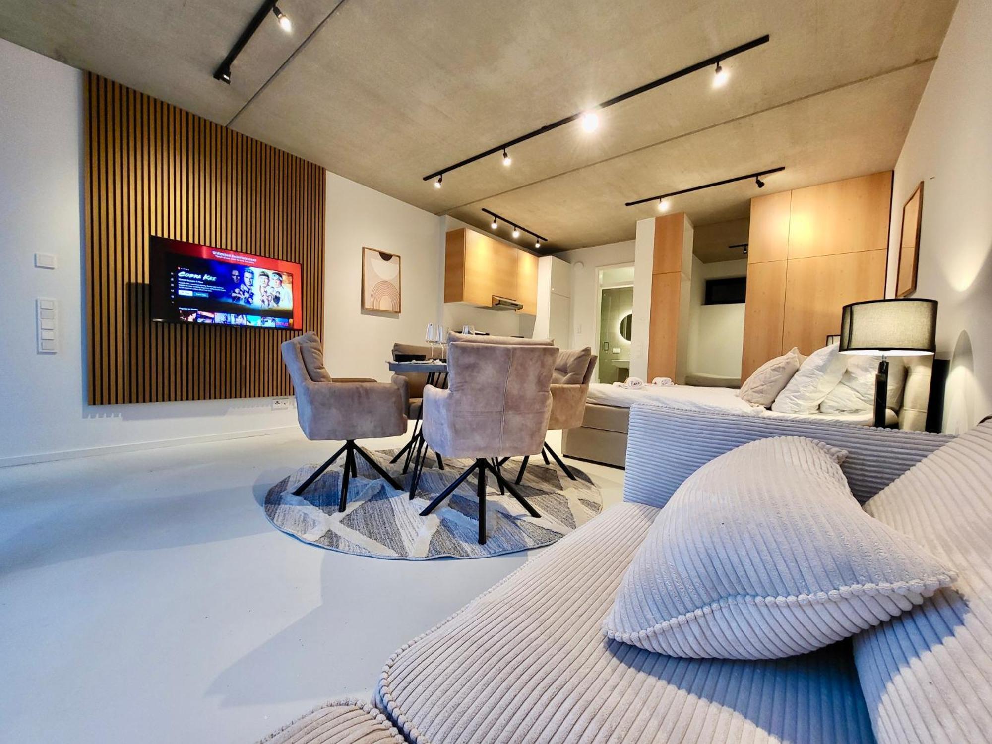 Sioux: Stilvolles Designapartment Am Bodensee Bodolz Bagian luar foto